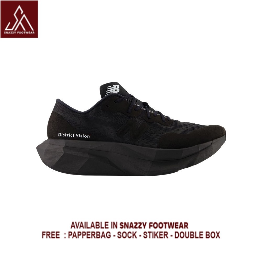 Sepatu Sneakers New Balance Fuelcell Supercomp Elite V4 Black District Vision 100% Original Unisex