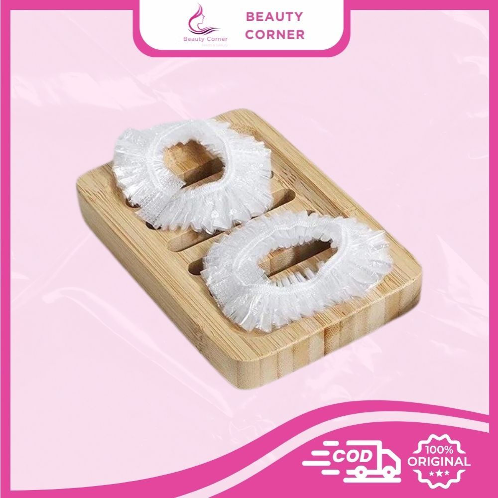 (2 PCS)Topi Plastik Penutup Kepala Untuk Keramas Bleaching Semir Rambut