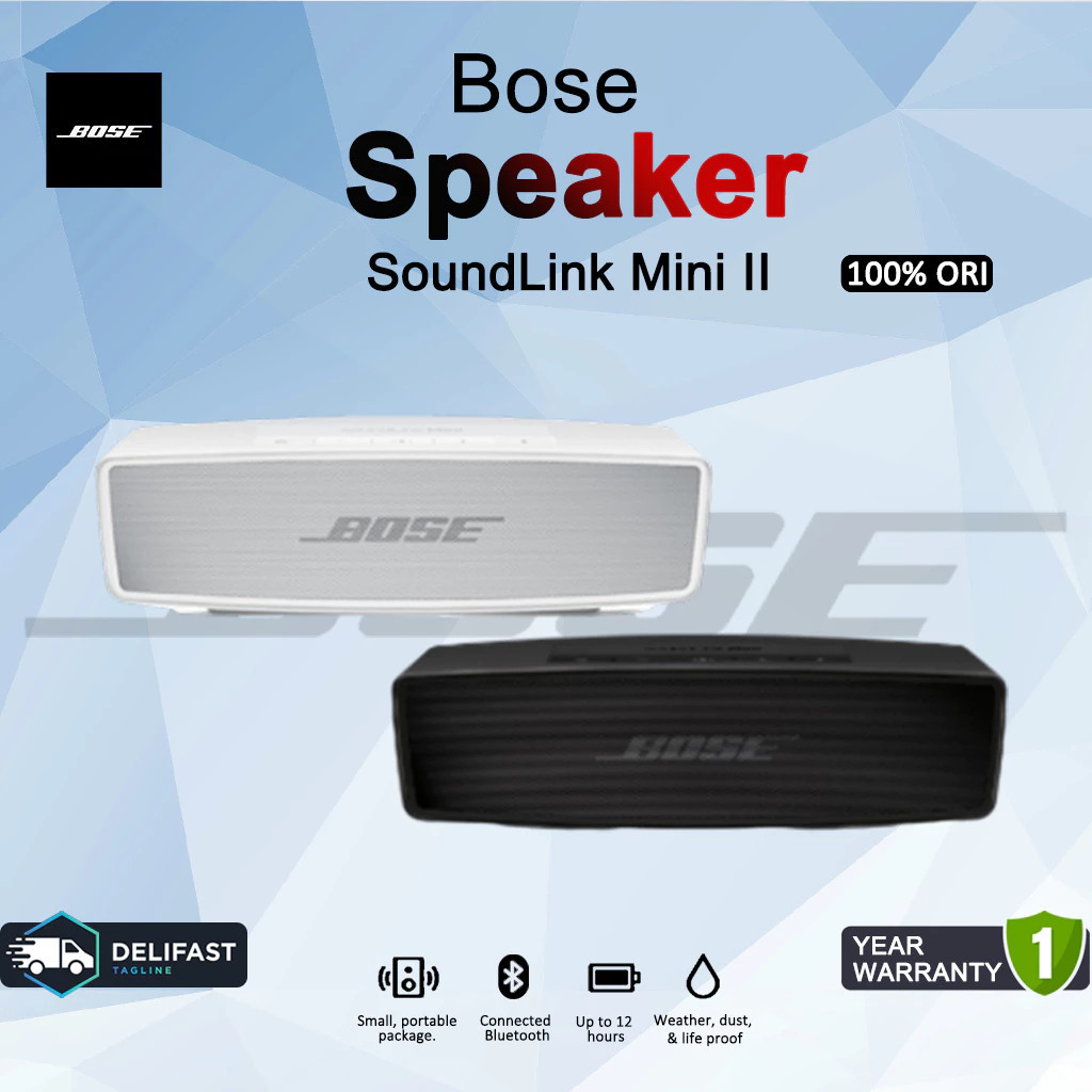 SPESIAL PROMO CUCI GUDANG Bose SoundLink Mini II Original Waterproof Bass Tinggi Portable Wireless B
