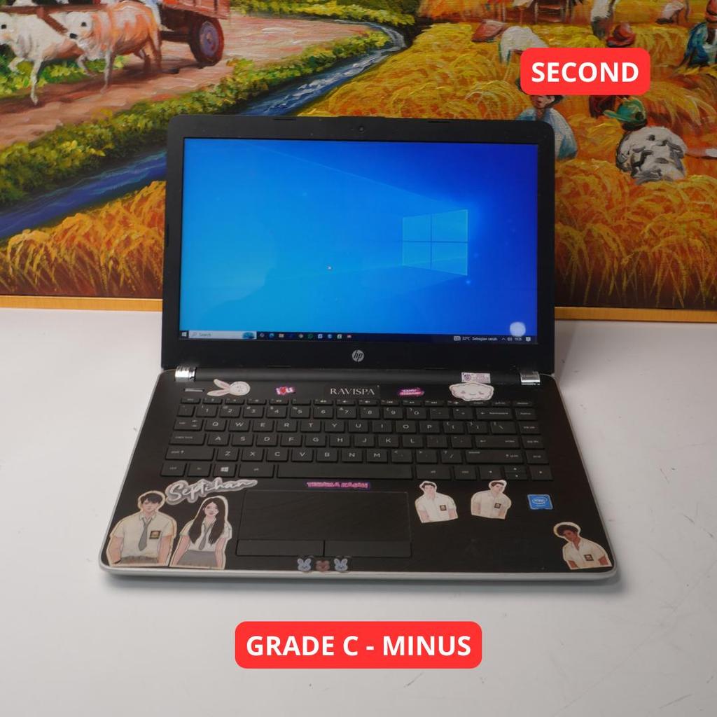 HP Laptop 14-bs0xx Celeron N3060 4GB (14") GRADE C - MINUS LAPTOP SECOND ORIGINAL SINAR MUTIARA CELL
