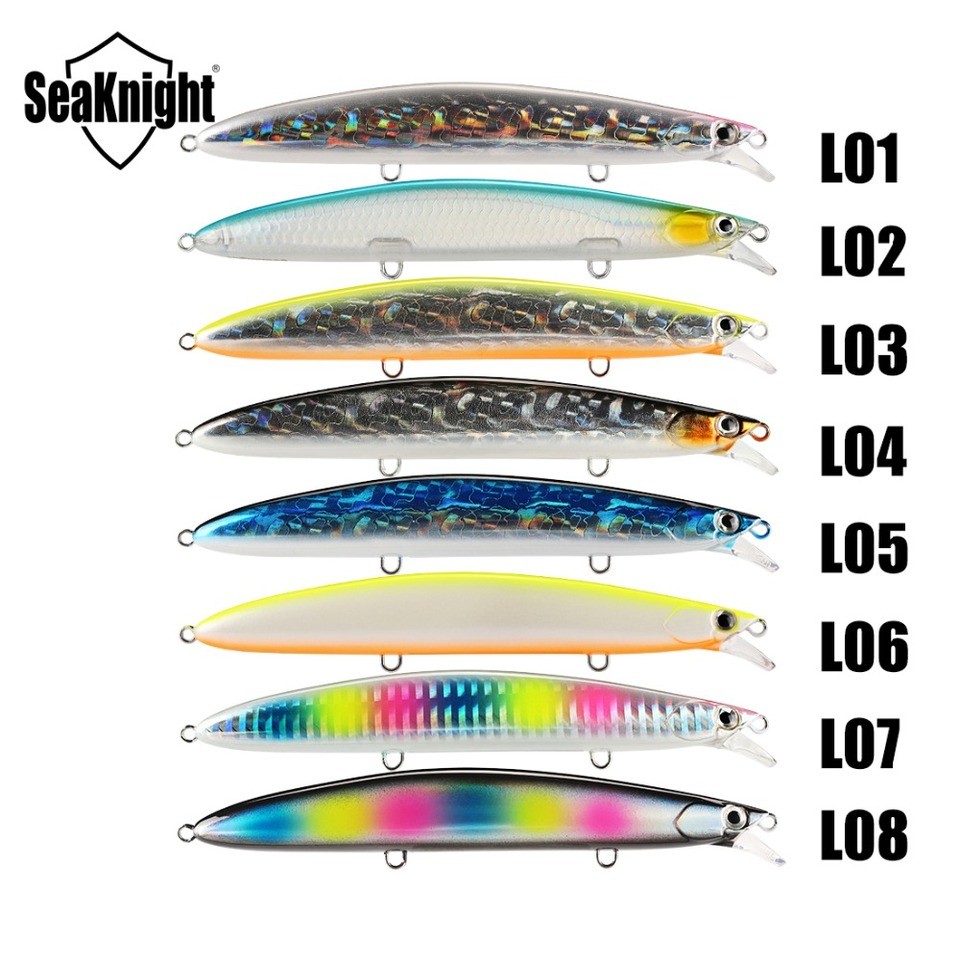 SeaKnight SK008 Minnow Fishing Lure 20g 125mm Sinking 0.3-0.9M Hard Bait Long Casting Minnow Carp Fi