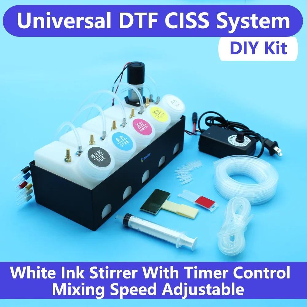 DTF CISS Bulk Ink Supply System Convert Kit White Ink Stirrer Without Damper For Epson L1800 L805 XP