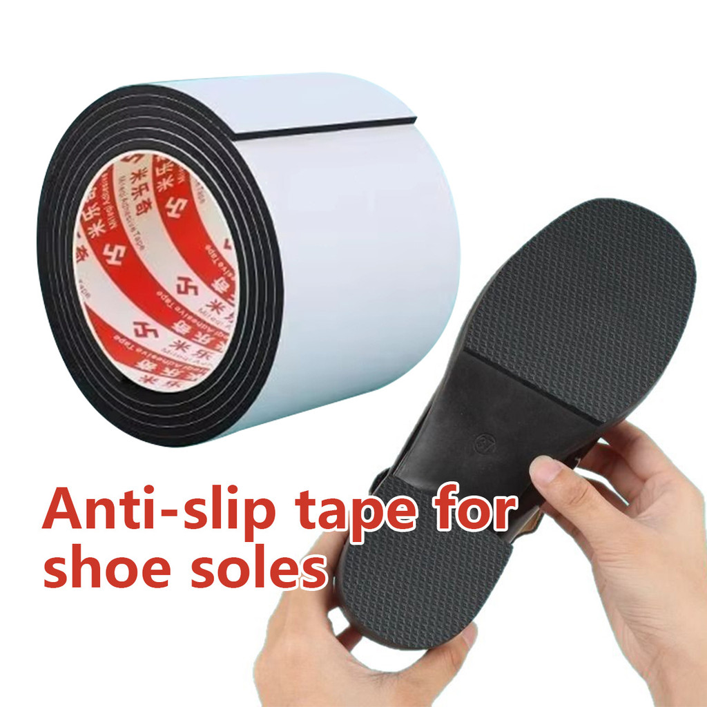 10*100CM Stiker Sol Sepatu Anti Selip Tahan Aus Anti Minyak Perekat Diri Karet Hak Tinggi Sandal