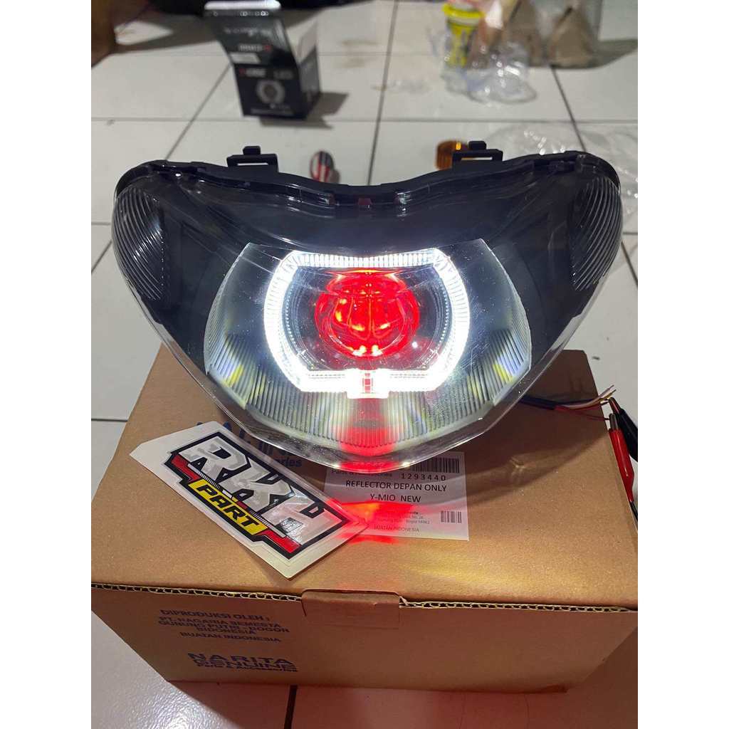 biled mio smile lampu depan mio smile full set biled tinggal pasang