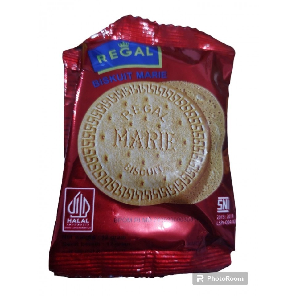 MARIE BISKUIT REGAL TUNGGAL RENCENG ISI 10 x 2 PCS SACHET MARI ECER GROSIR MURAH GR SNACK KILOAN MAK