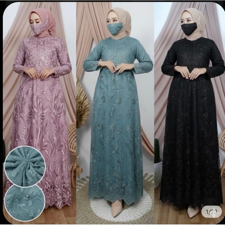 GADABUY GAMIS NAMIRA DRESS FULL BRUKAT DRESS BUSUI GAMIS NYAMAN JUMBO OVERSIZE