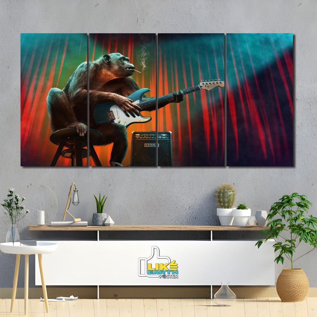 Poster dinding live music 1 set custom wallpaper studio music hd background live streaming