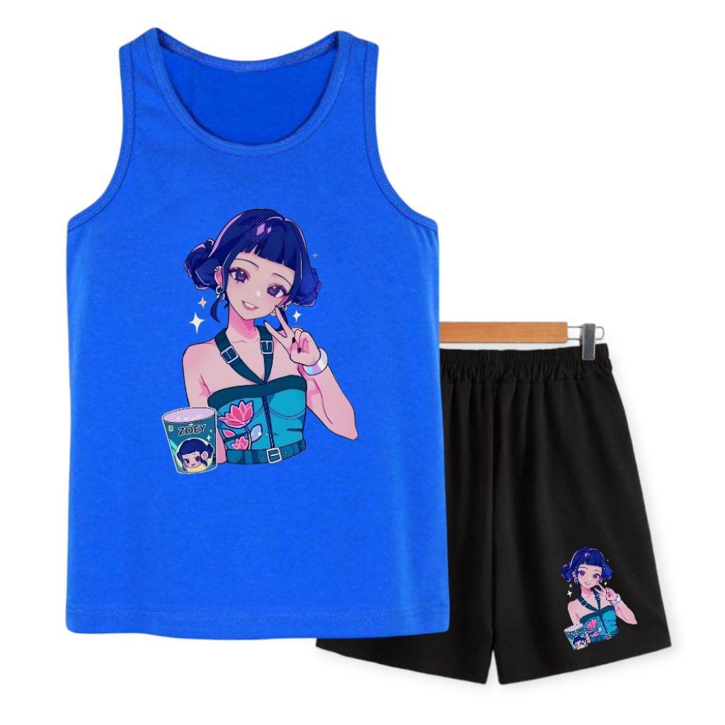 stelan singlet hunter anak perempuan 2-8 tahun