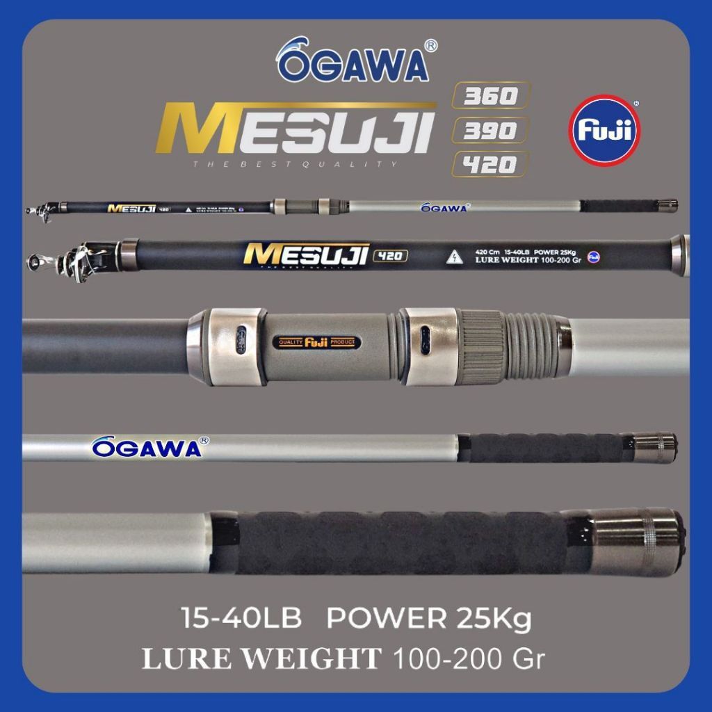 Joran Pancing Laut Ogawa Mesuji 390 420 Cm Full Fuji