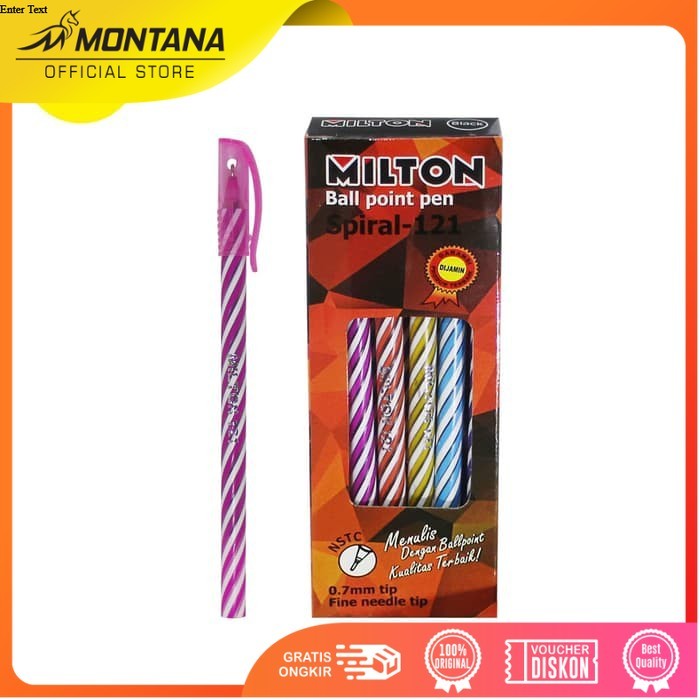 MONTANA Pulpen Pena 0.7mm Ballpoint Pen Alat Tulis Milton 121 / Direct Fill