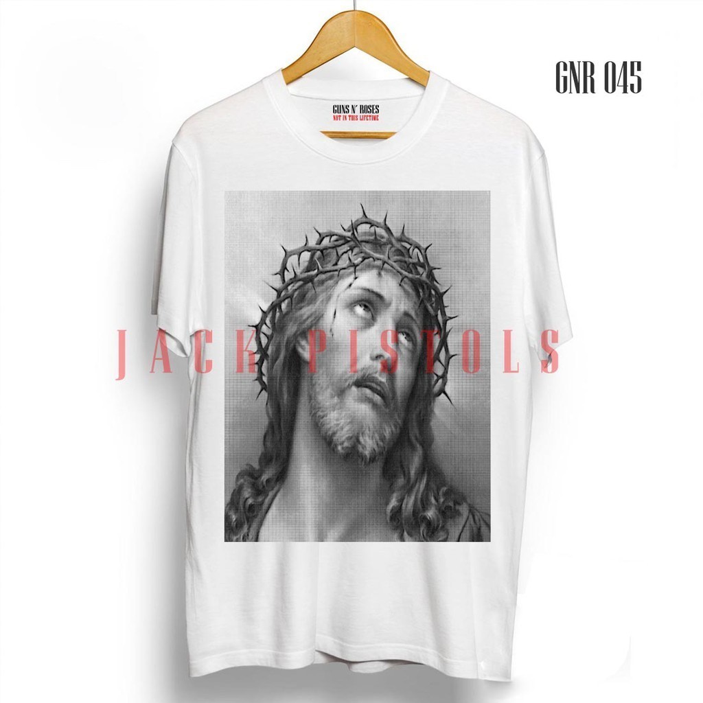 .T-shirt Guns N Rose Axl Yesus Gray Gnr 045 kaus kaus Distro