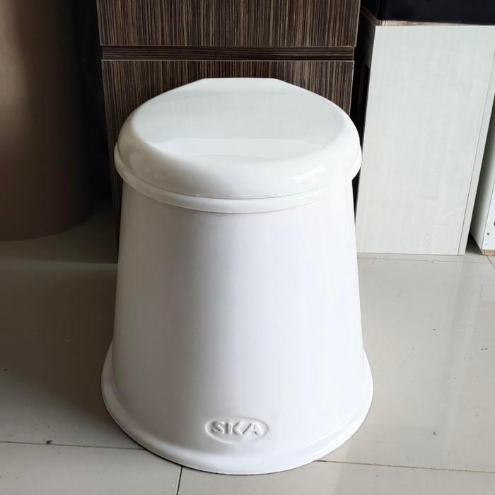 Kloset Duduk Portable / Kursi Kloset Jongkok - Putih