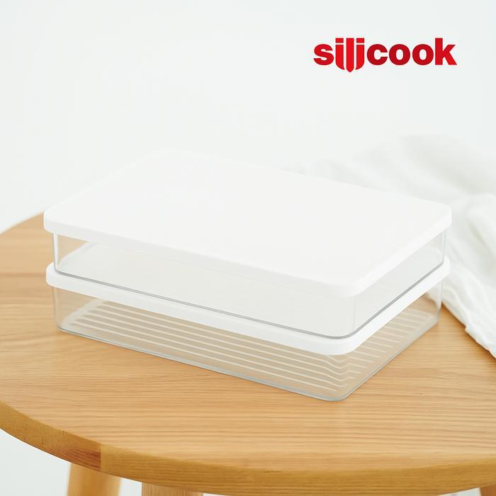 Silicook Food Container Flat - Korean #1 Food Container Organizer Kotak Makanan Penyimpanan Kulkas F