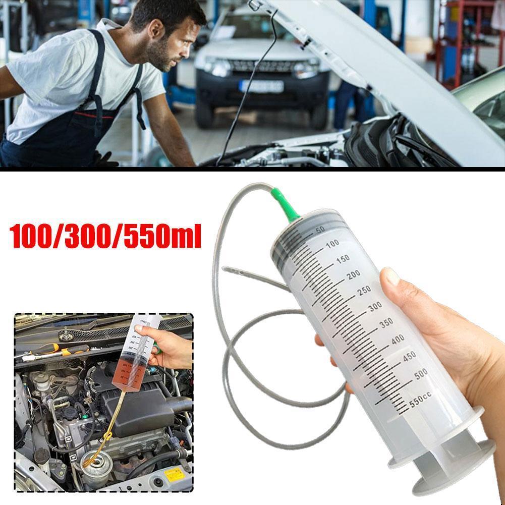 100/300/550ml Automotive Oil Extractor Manual Pump Oiler Vacuum Syringe Type Manual Oil Suction Pump