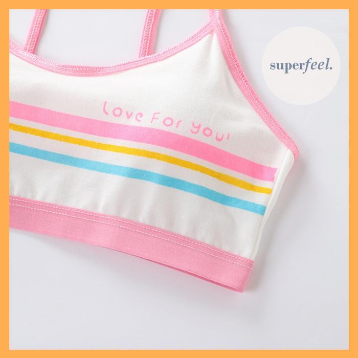 SFL KATUN MURNI MINI SET ANAK PEREMPUAN BH MINISET BRA CUP BUSA LEPAS PASANG REMAJA 8-15 TAHUN 809 -