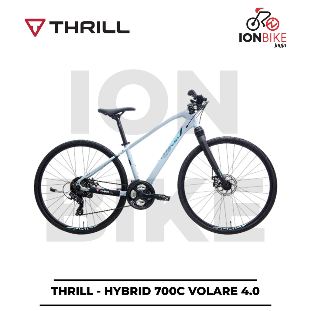 Sepeda Hybrid 700c THRILL Volare 4.0 BA Frame Alloy SALE STOCK - Urban Commuter Flatbar 4 Path Jaspe