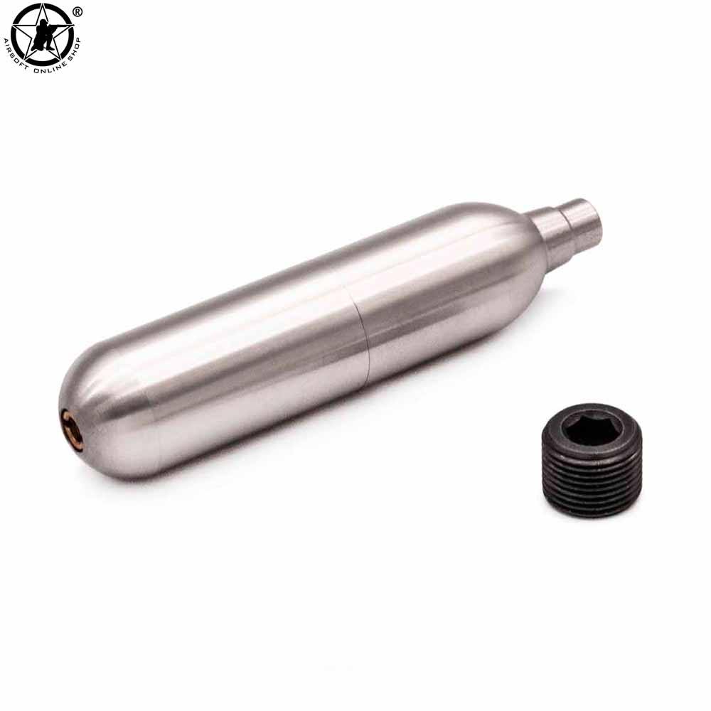 AOLS Refillable CO2 Cartridge 12g Gram CapacityCapsule Green Gas Cylinder Adapter Recycling for Airb