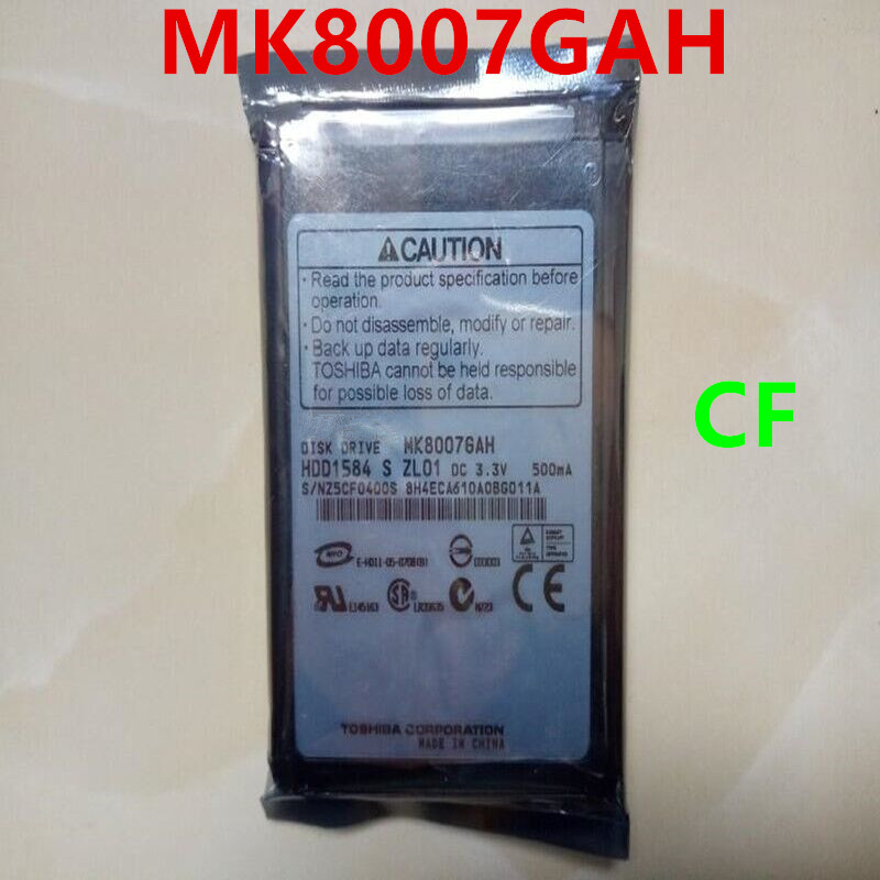 Original New HDD For Toshiba 80GB 1.8" CF 50Pin 2MB 4200RPM 8MM For Internal Hard sk For Notebook HD
