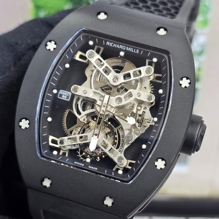 Jam tangan Automatic Swiss Tourbillon RM 027 RN RAFA Titanium fullset