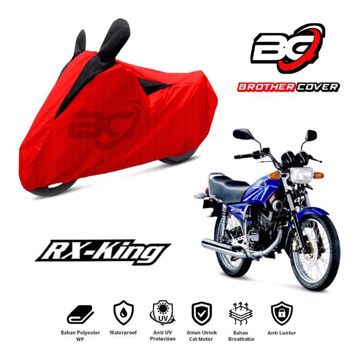 Sarung Motor RX King Cover Motor RX King Penutup Motor RX King Waterproof - Merah