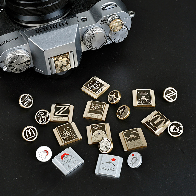 Camera hot Shoe Cover Suitable for Fujifilm XT50 XT30 Second-Generation XM5 x100VI Shutter Button Ni