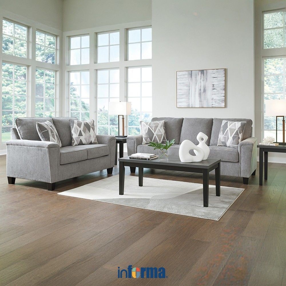 Informa Ashley Leeshan Sofa - Abu-Abu Sofa Ruang Tamu Kursi Sofa Sofa Minimalis Kursi Ruang Tamu