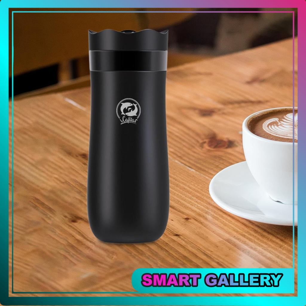 Tumbler Botol Kopi French Press Portable Coffee Maker Tumbler Stainless 320ml