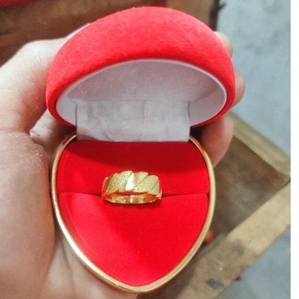 Cincin Koin Keong Etnik Emas 999.9 Tahan Luntur
