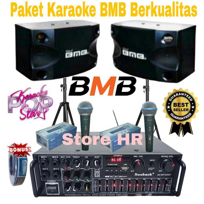 paket karaoke bmb bluetooth sunbuck paketan sound System rumah / cafe
