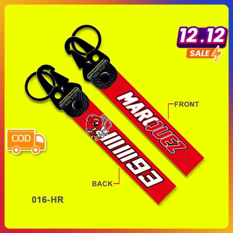 GANTUNGAN KUNCI PREMIUM MM93 MARC MARQUEZ KEYCHAIN SEPEDA MOTOR MM 92 TEAM ORANGE REPSOL HRC HONDA D
