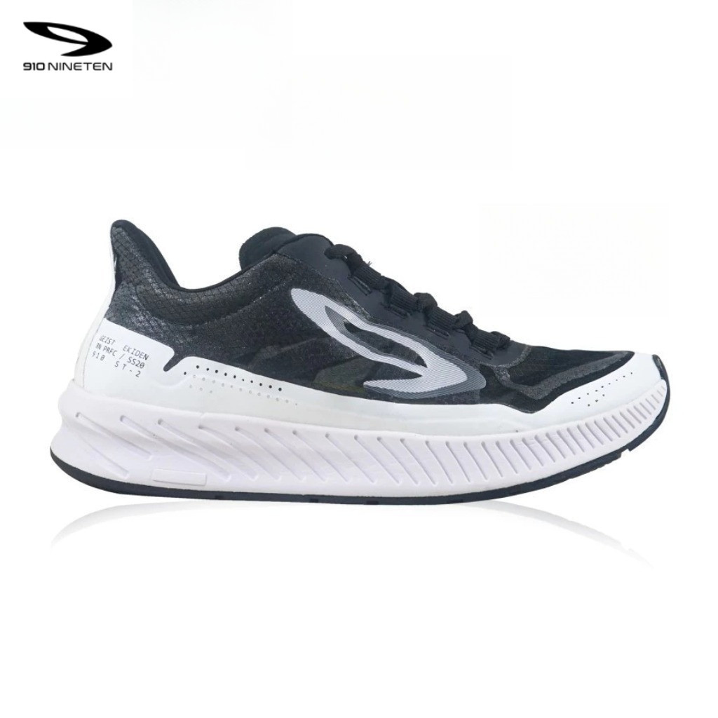 910 GEIST EKIDEN HITAM/PUTIH - Sepatu Lari / Geist Ekiden 910Nineten