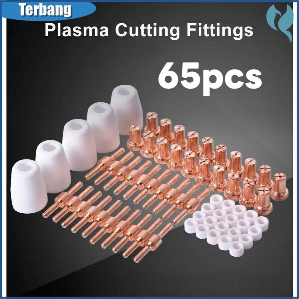 65 Tip Nozzlec Laser Plasma Cutter Tip Ujung Alat Las Pemotong Plasma Kit Nozel Plasma Cutter Dan No