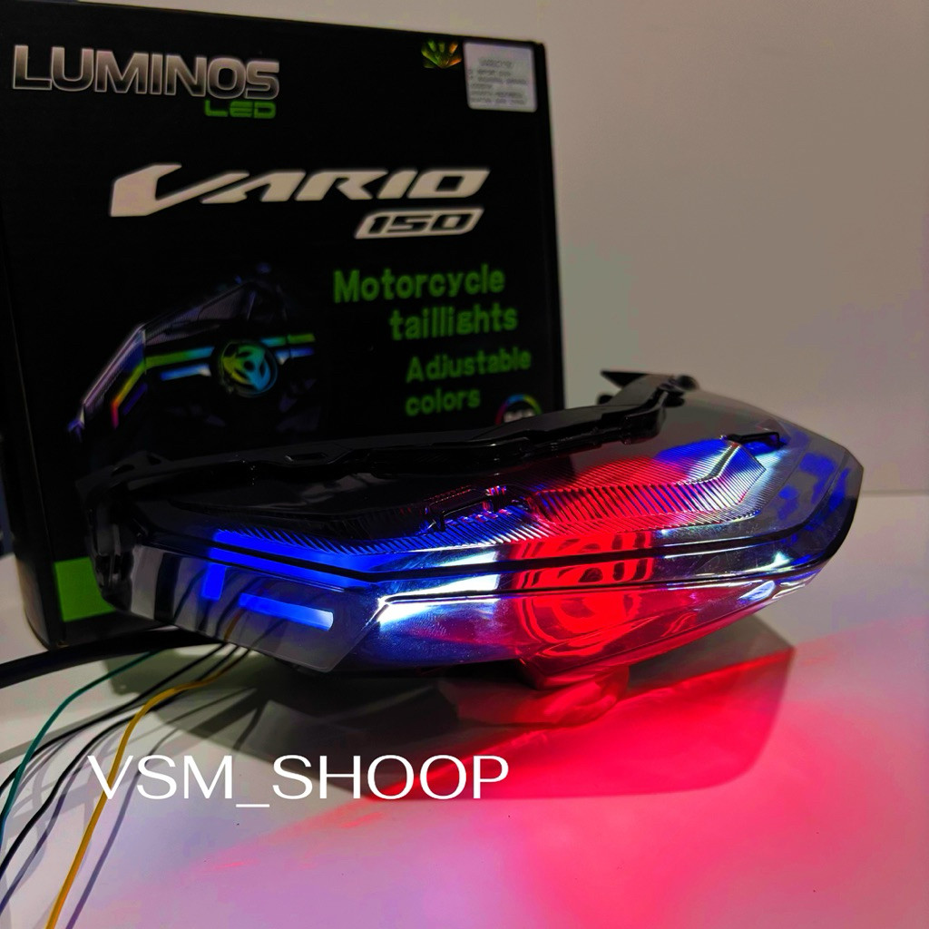 Stoplamp Vario 125/150 New Stoplamp Luminos Model Lazy Saringgan RBG 210 Mode