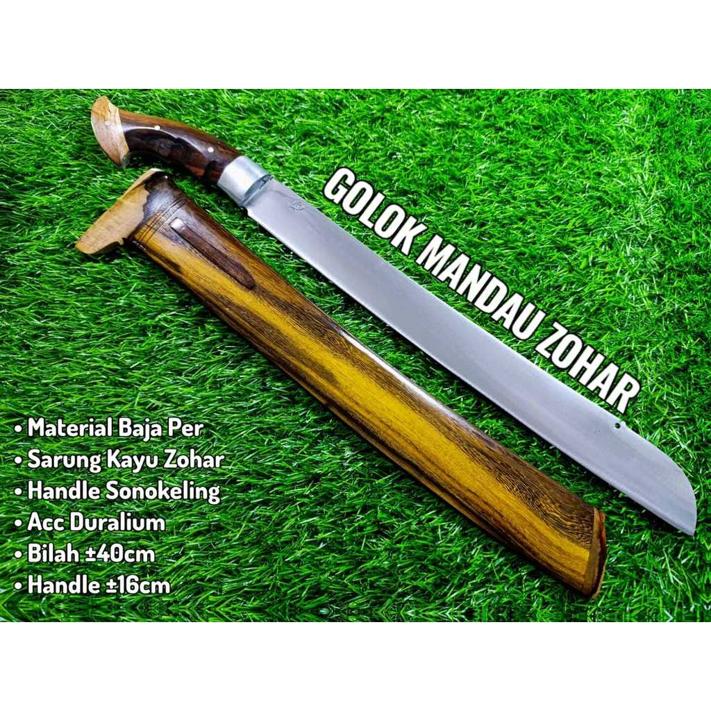 Golok Berkebun model Mandau baja