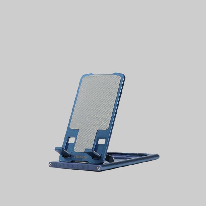 Tablet/Phone Stand REXUS 70derajat Alumunium 7" DECHA Fold FP06 with Pouch - Blue