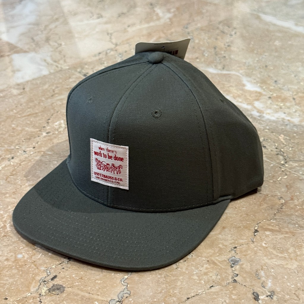 Topi Pria Levi's Baseball Cap Denim Green D7820-0001 - Topi Branded - 100% Original