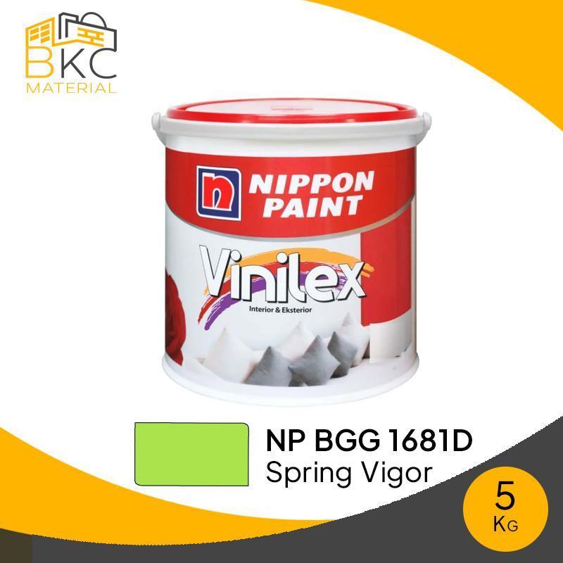 Cat Tembok NIPPON PAINT Vinilex Interior dan Eksterior NP BGG 1681D Spring Vigor 5 kg (Galon)