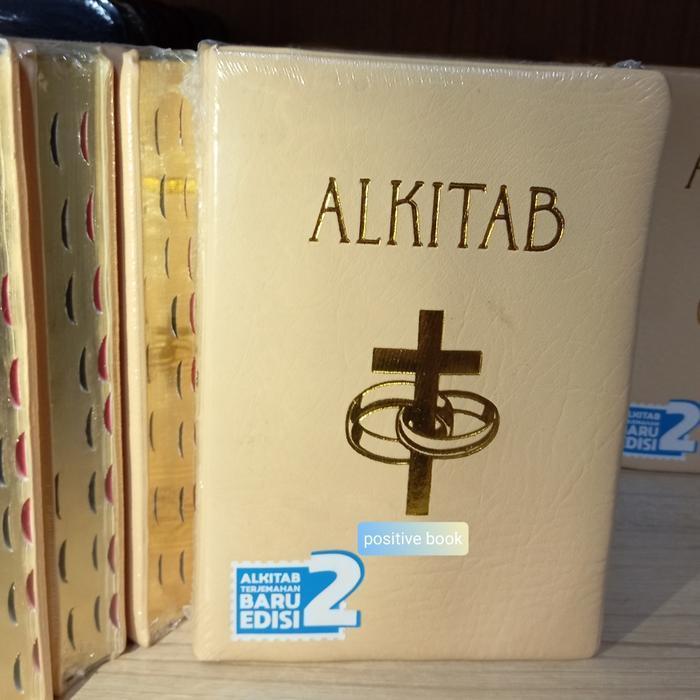 alkitab buat kado pernikahan kertas emas original