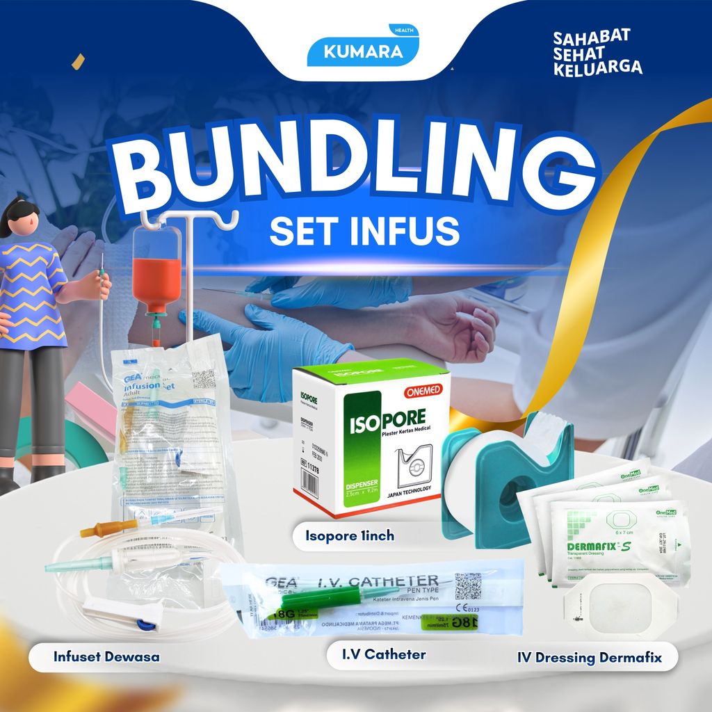 KUMARA - Bundling Infus Set | Perlengkapan Perawatan Kesehatan