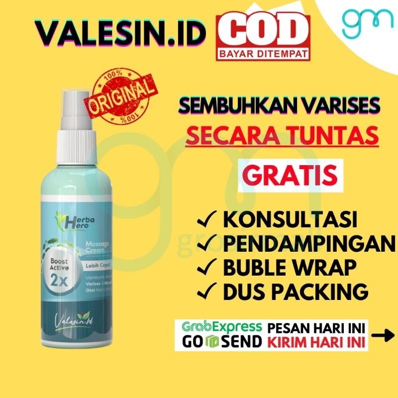 ( Terlaris) Terlaris Valesin id Obat Varises Original Cream Krim Gel Penghilang Varises Farises Pari