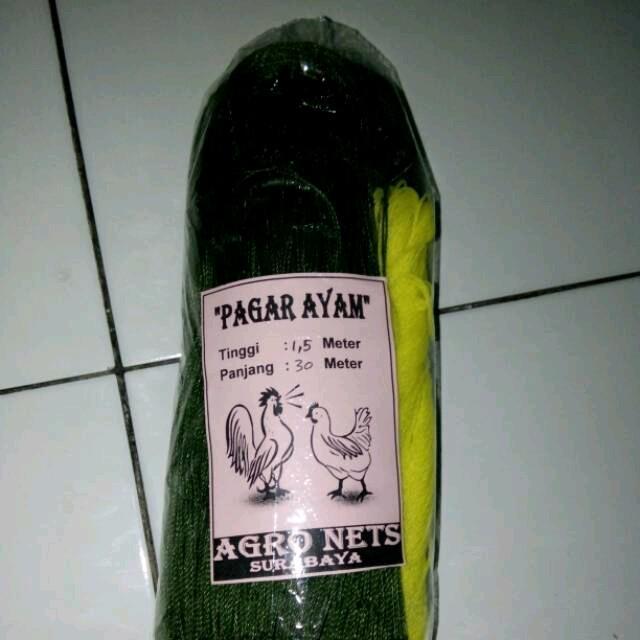 PROMO  Jaring ayam serbaguna 1,5m x 30m (4inchi), jaring pagar ayam, jaring tanaman, jaring kebun - 