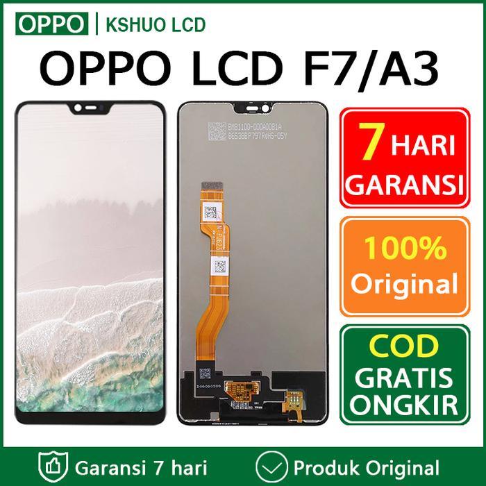 Boo Phone ORI LCD + TOUCHSCREEN OPPO F7 / NEW ORIGINAL - Hitam - LCD OPPO F7