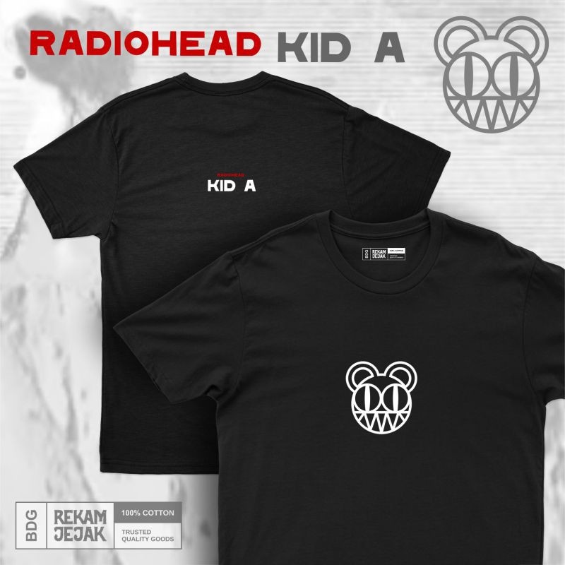 KAOS RADIOHEAD KID A | KAOS BAND | REKAMJEJAKMERCH