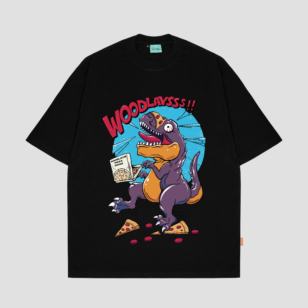 Woodlays Tshirt Godzilla Black Oversized