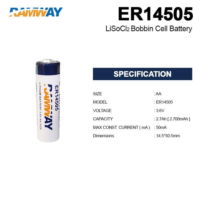 BATERAI LITHIUM RAMWAY ER14505 AA 3.6V