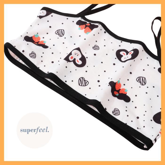 SFL MINI SET BRA ANAK KATUN SATU LAPIS WARNA LUCU DALAMAN PAKAIAN DALAM ADEM MENYERAP KERINGAT MINIS