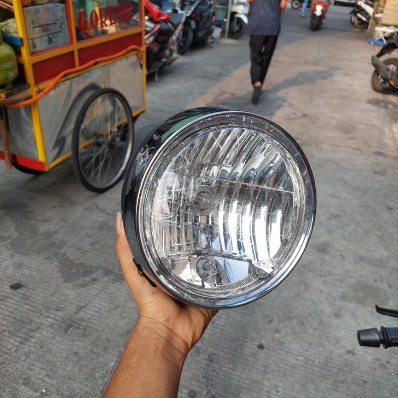 Refektor lampu depan tirek tiger revo fuul set copy ori scorpio ninja vxion