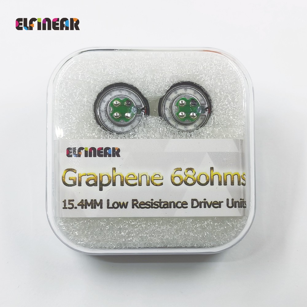 ELFINEAR 68ohm 15.4mm ameter Graphene Earphone Speaker Driver Unit