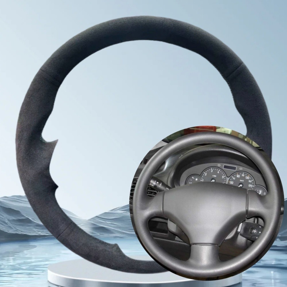 Customization Car Steering Wheel Cover For Peugeot 206 19982005 206 SW 20032005 206 Hand Sewing Sued