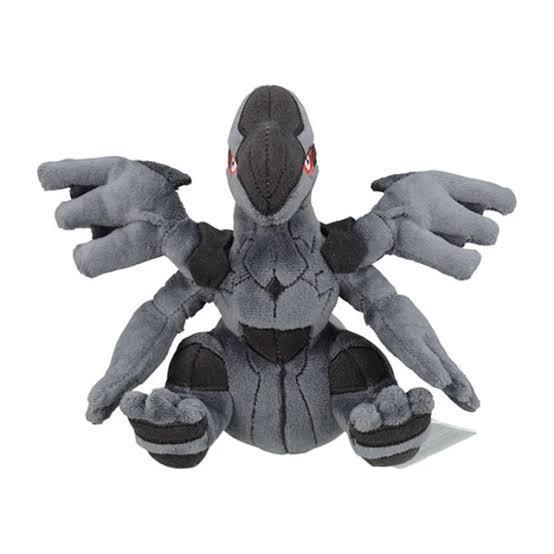 Boneka Pokemon Zekrom Unova Black Bolt Plush Doll Toy Sitting Cutties 15cm Original Pokemon Center J